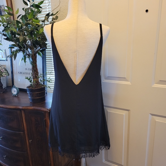 Tobi Dresses & Skirts - Tobi Black Fringe Dress